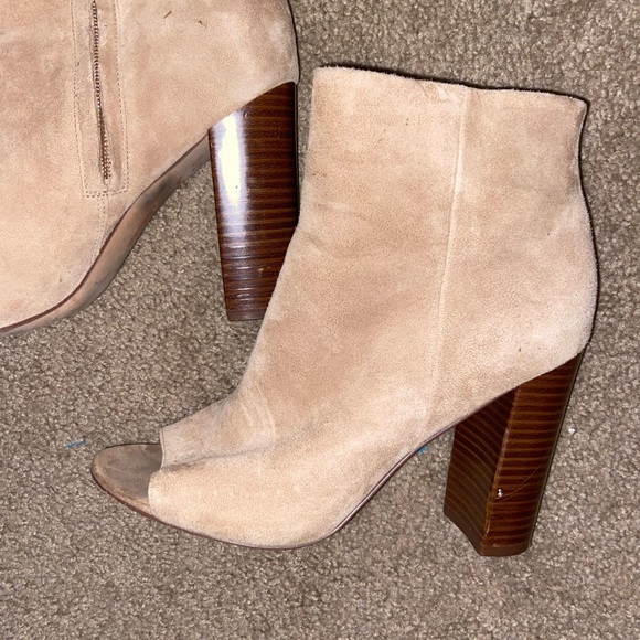 Sam Edelman Yaris Camel Peep Toe Booties - Picture 8 of 9